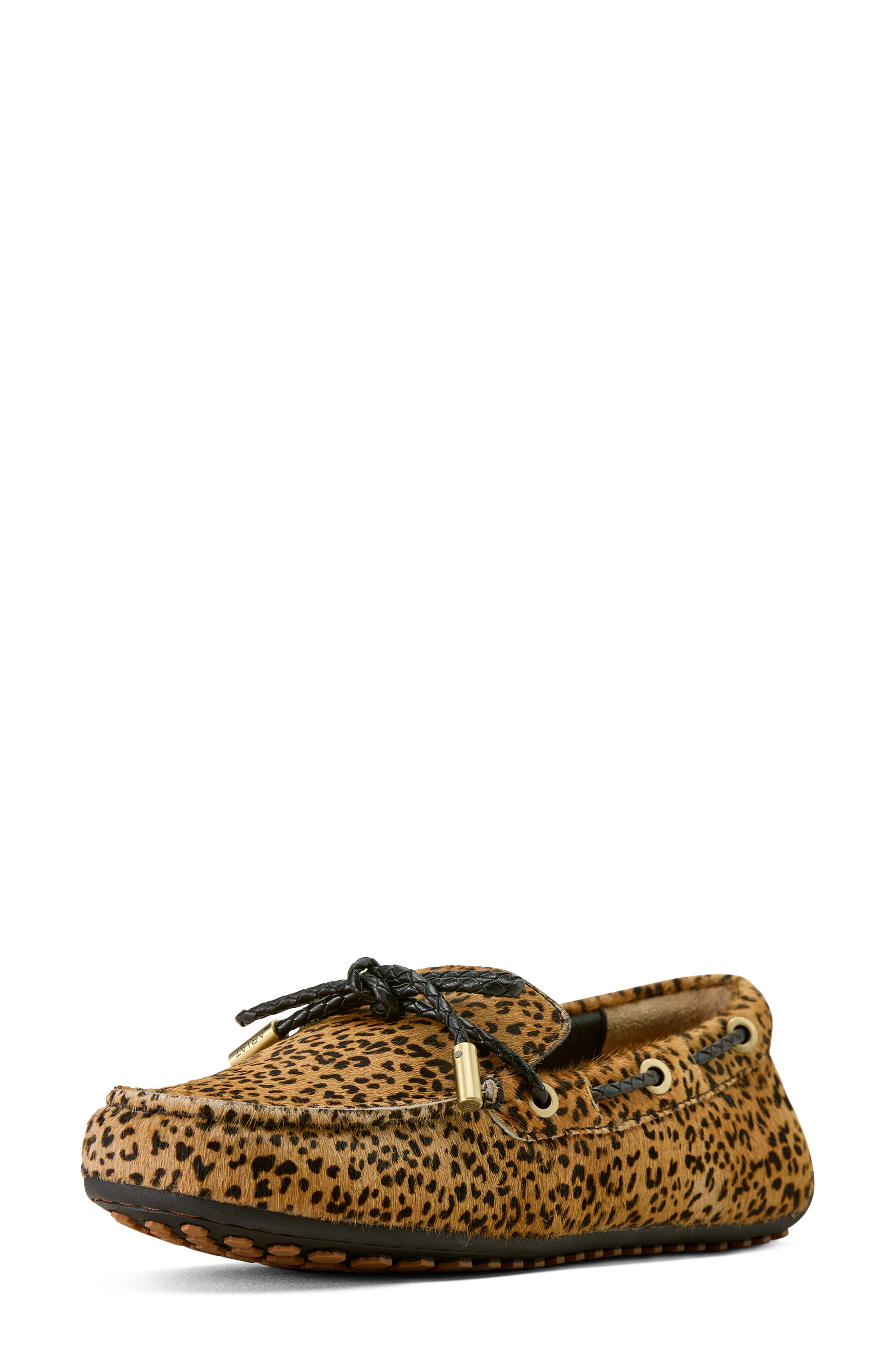 Ariat Margot Genuine Calf Hair Driving Shoe, Alternate, color, Mini Cheetah Hair On