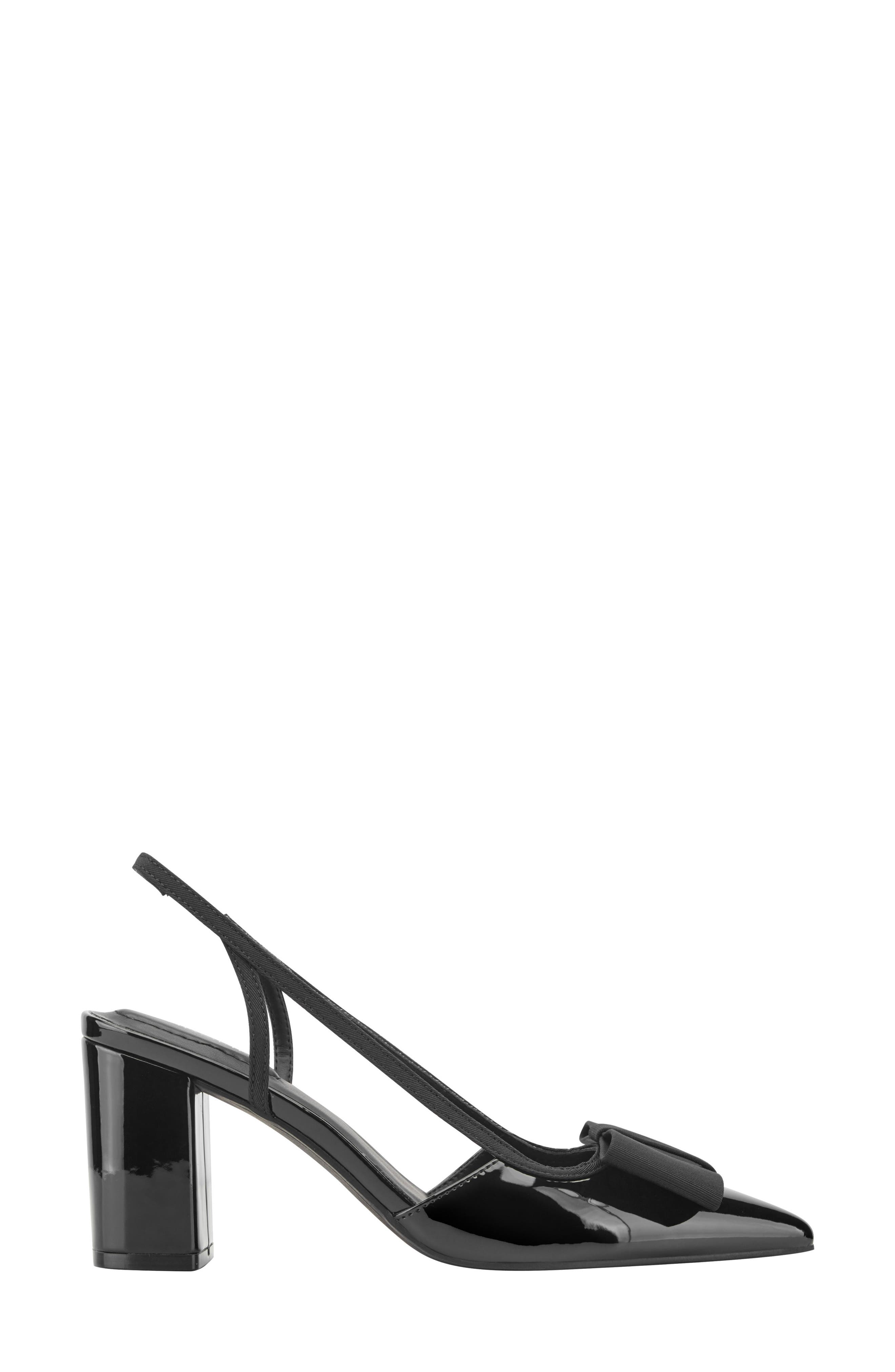 Sanessa Slingback Block Heel Pump, Alternate, color, BLACK