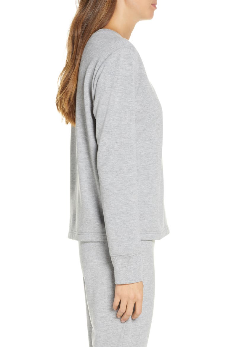 Fleece Pullover, Alternate, color, GREY MEDIUM HEATHER