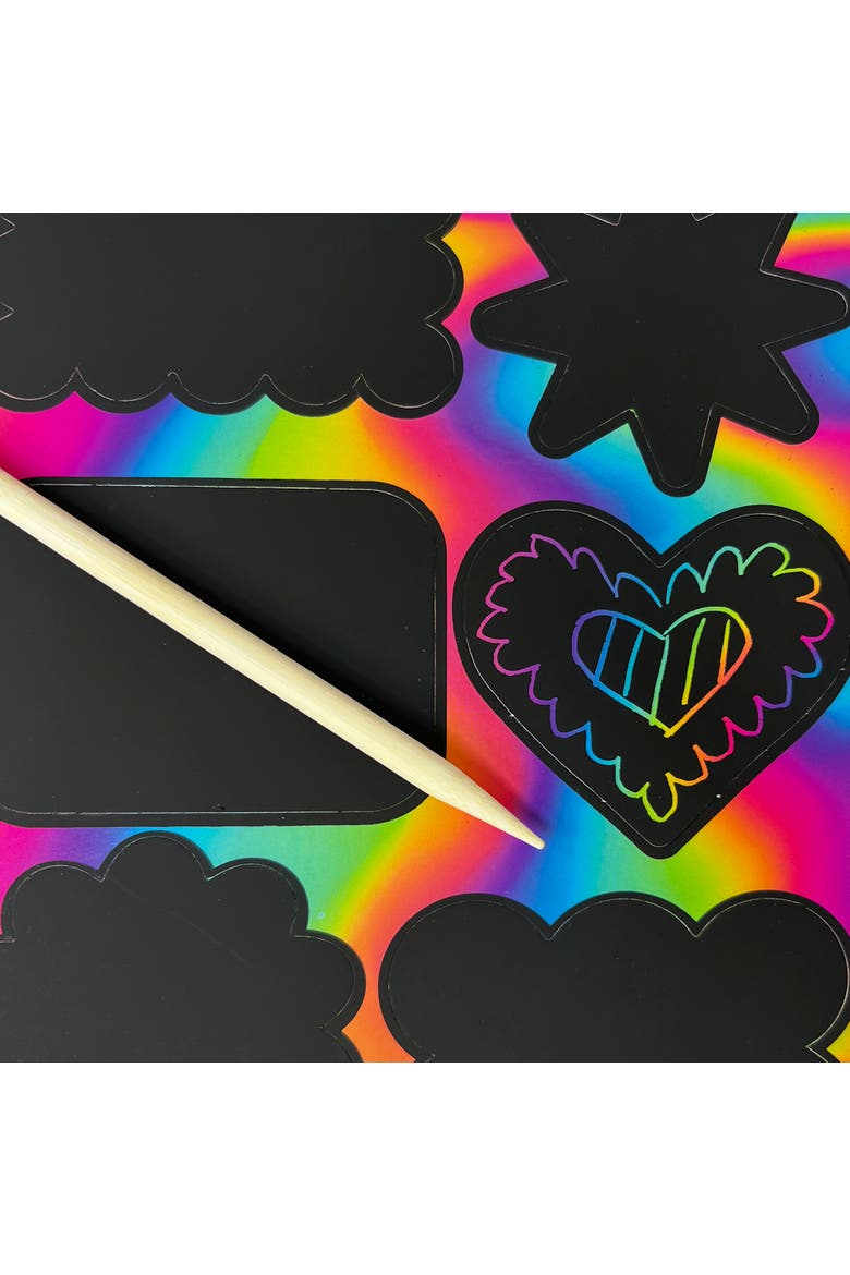 Scratch Art Kit, Alternate, color, Multicolored