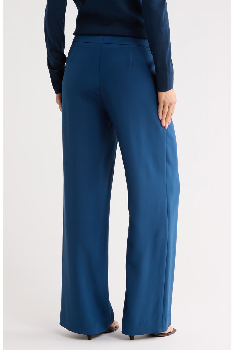 Sullivan Silk Stretch Crepe de Chine Pants, Alternate, color, LIDO BLUE