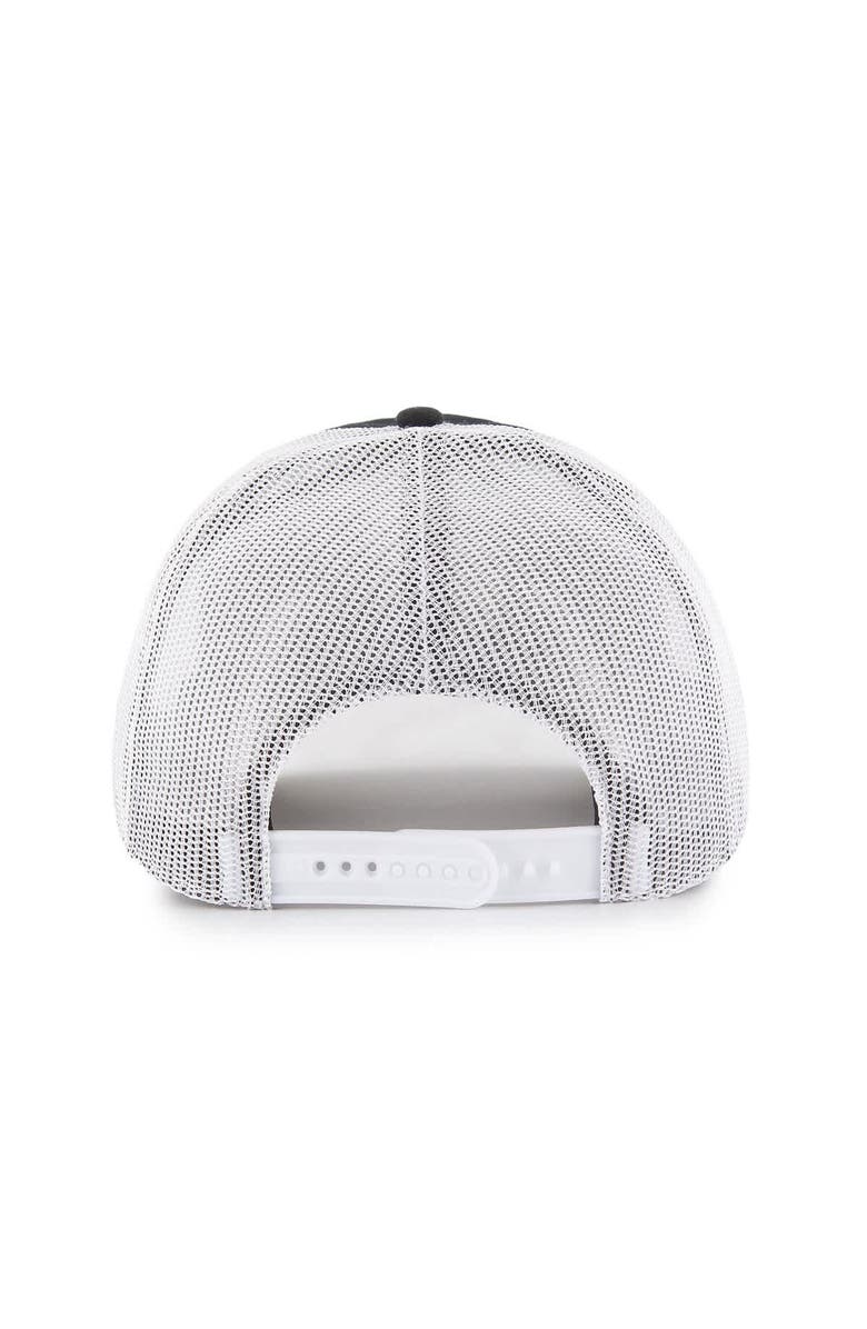 '47 Men's '47 Black/White Dallas Stars Prestige Adjustable Trucker Hat, Alternate, color, 