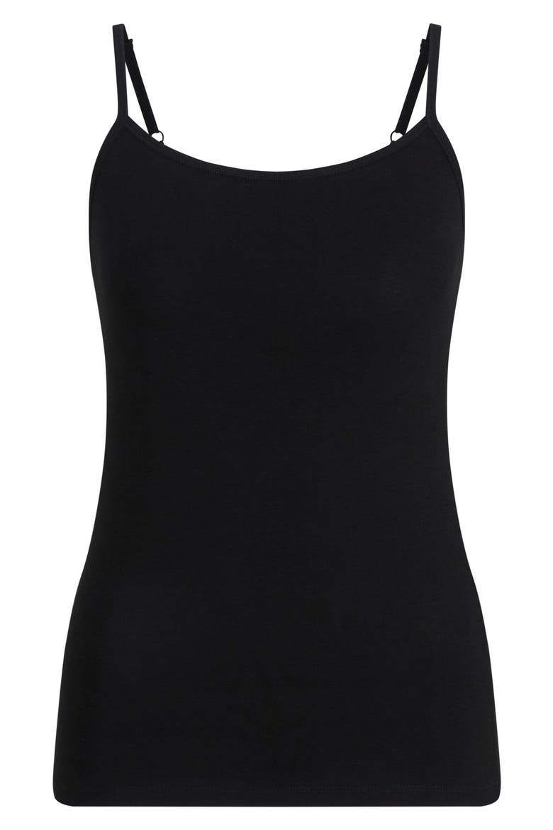 Daily Climate Cotton Blend Camisole, Alternate, color, BLACK
