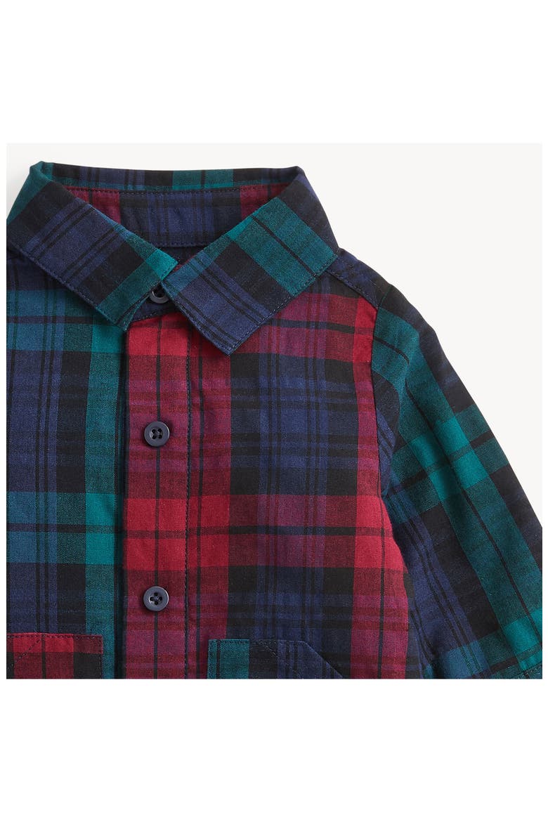 Kids' Plaid Flannel Romper, Alternate, color, REDMU