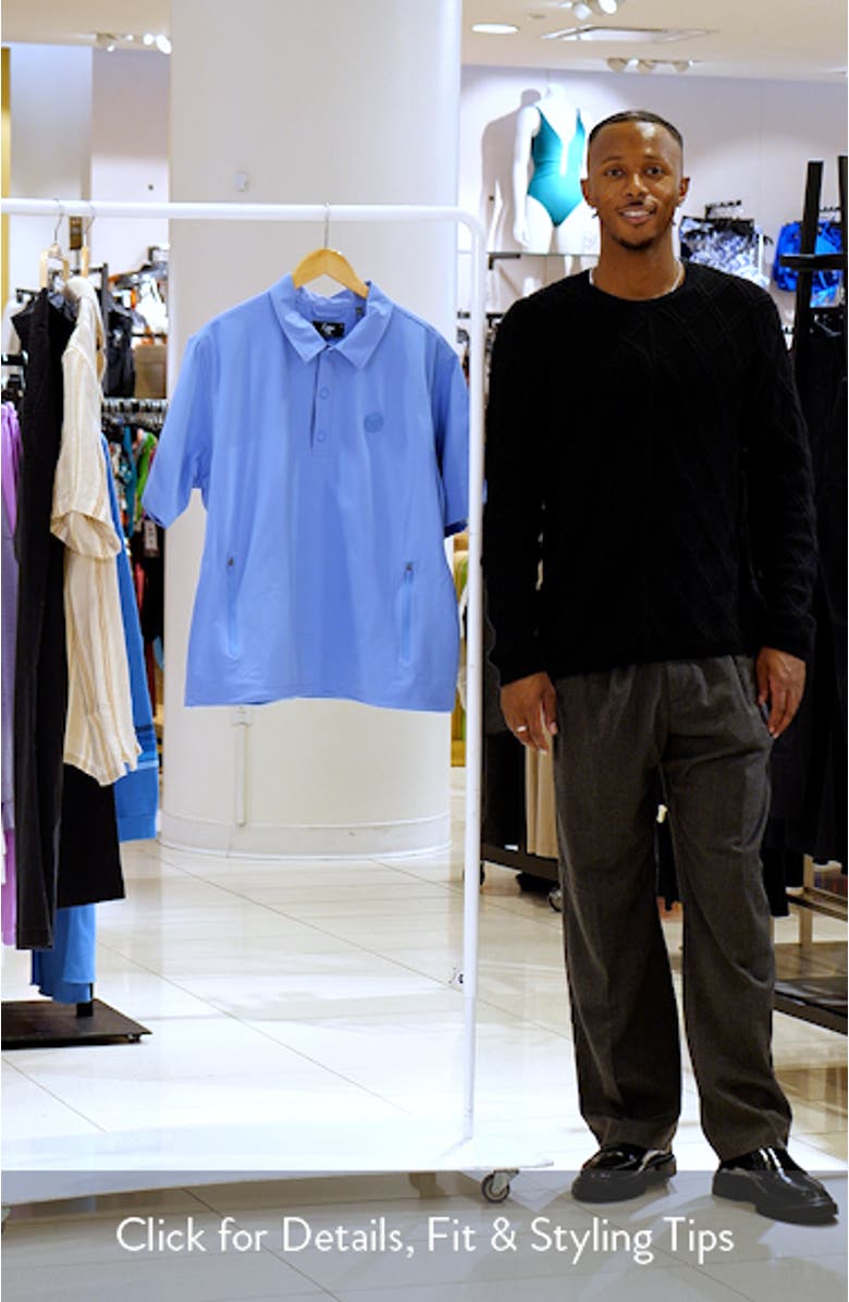 Breaker Woven Logo Graphic Polo, sales video thumbnail