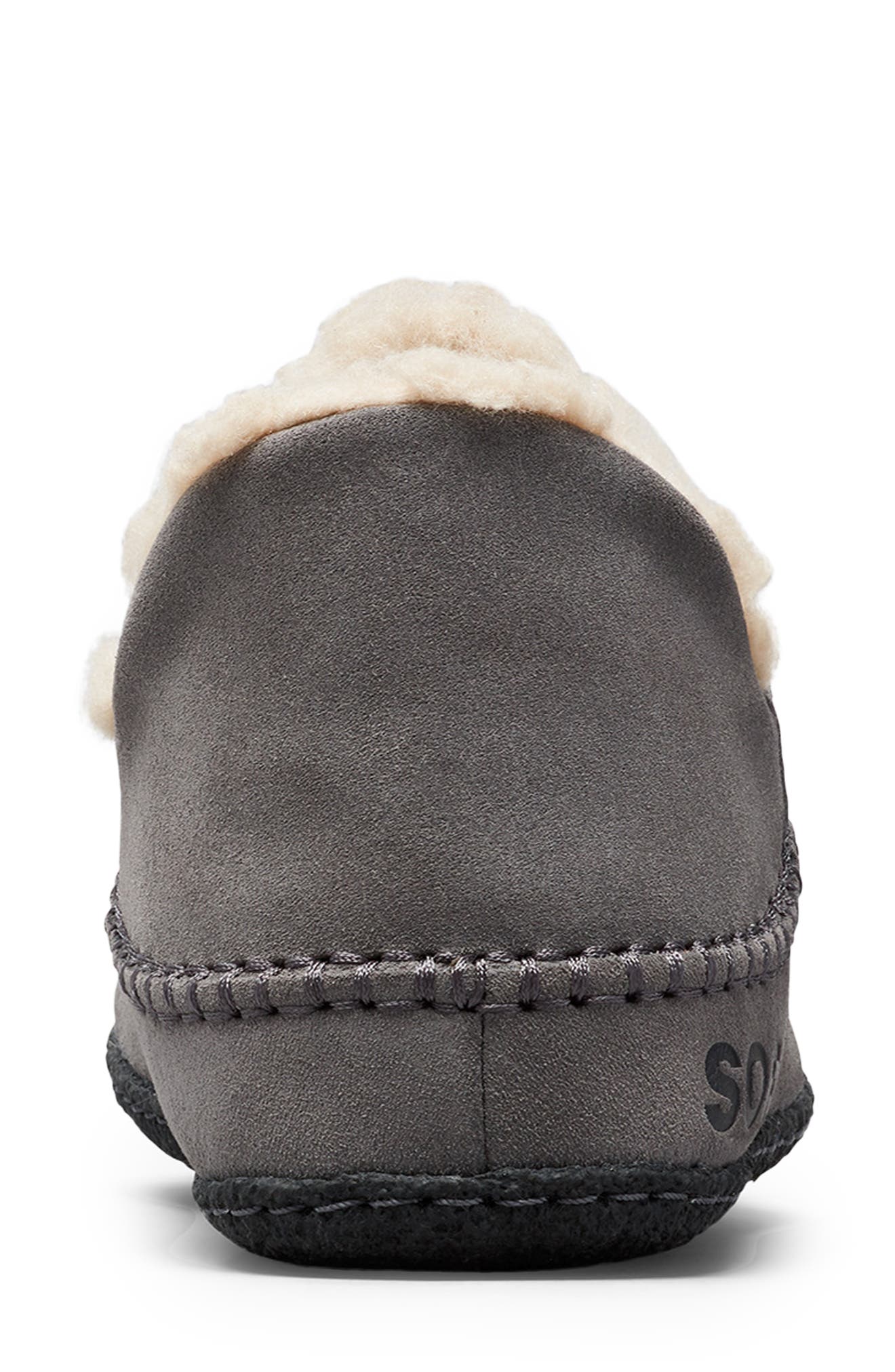 SOREL Manawan II Faux Fur Lined Slipper, Alternate, color, Quarry