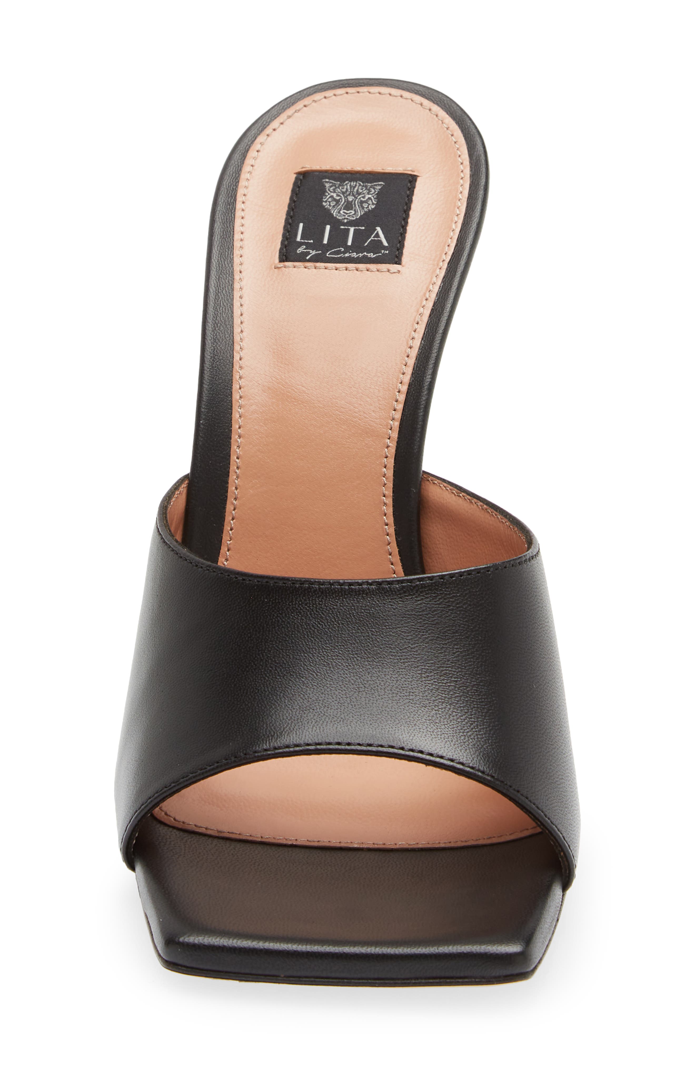 LITA by Ciara Solid Square Toe Slide Sandal, Alternate, color, 