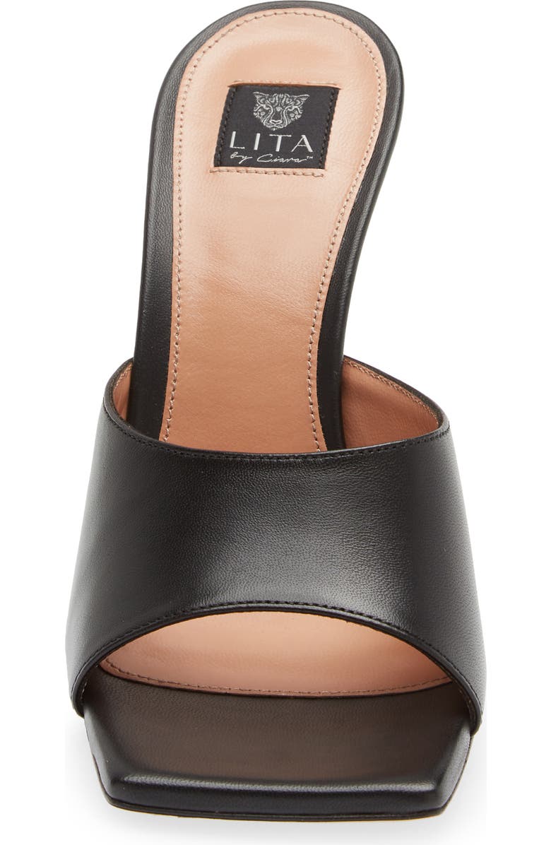 LITA by Ciara Solid Square Toe Slide Sandal, Alternate, color,