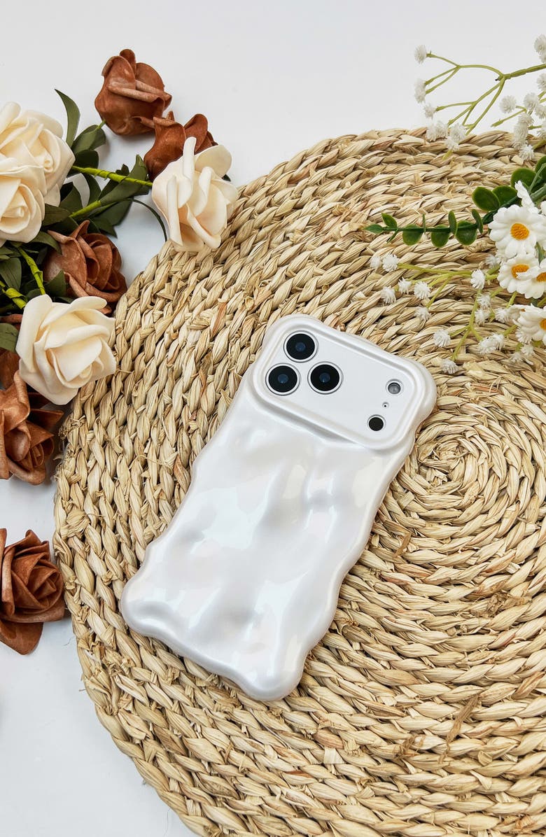 Auramma Bubbles iPhone 17 Pro Max Case, Alternate, color, Pearl