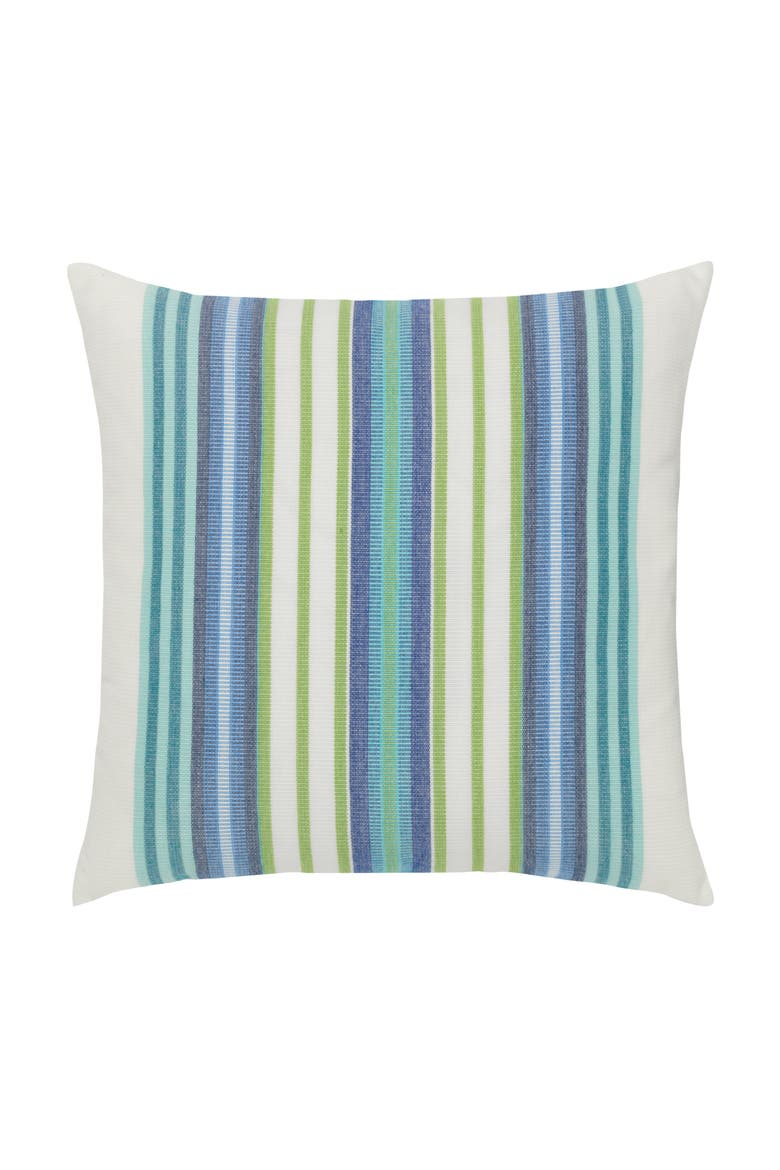 Summer Stripe Indoor & Outdoor Woven Accent Pillow, Main, color, Summer