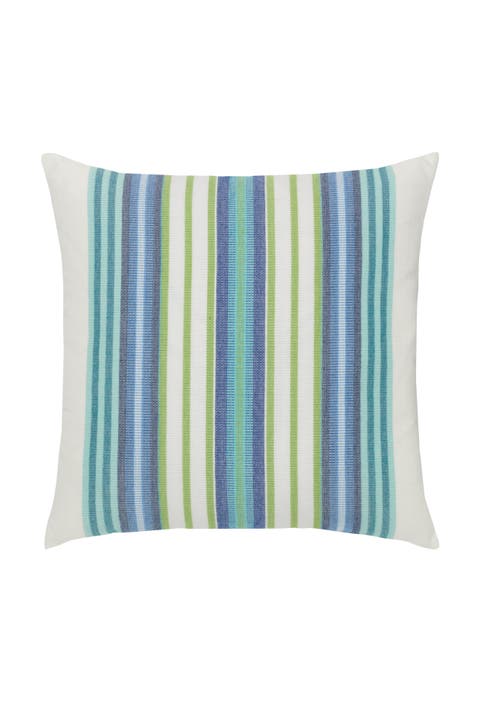 Summer Stripe Indoor & Outdoor Woven Accent Pillow