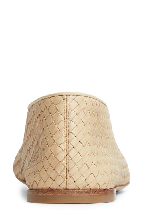 Bottega Veneta Lagoon Intrecciato Ballet Flat In Neutral