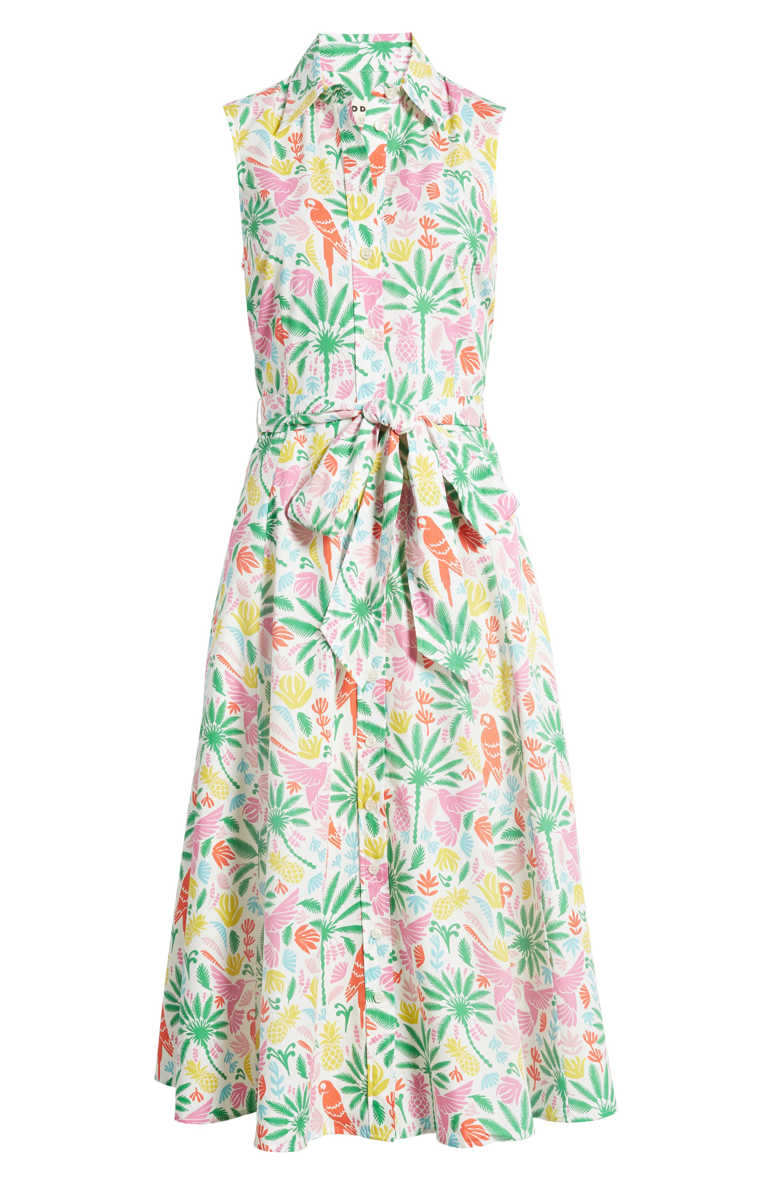 boden amy sleeveless shirt dress Amy Sleeveless Belted Cotton Shirtdress (Women)