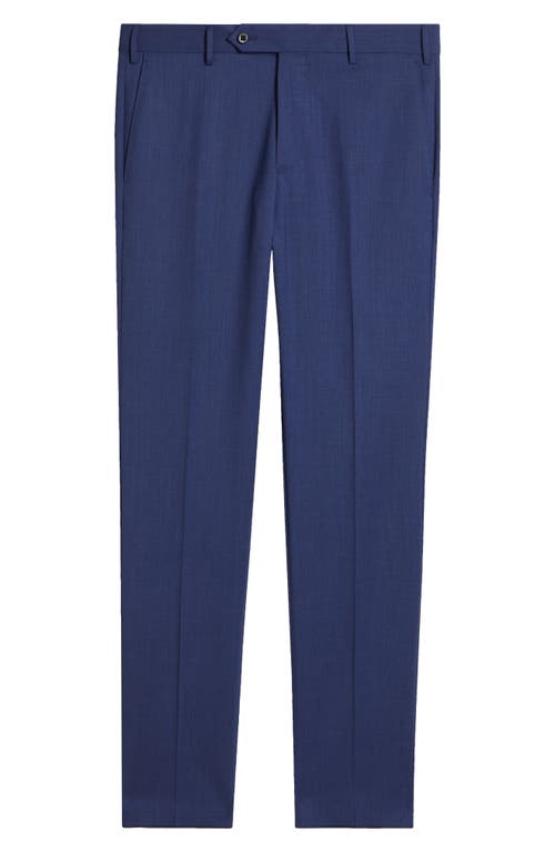 Zanella Parker Stretch Wool Trousers In Blue