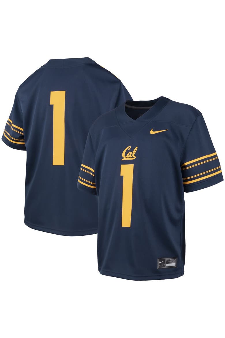 Youth Nike #1 Navy Cal Bears Untouchable Replica Game Jersey, Alternate, color, Navy