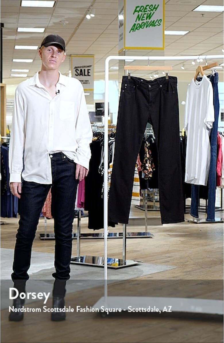 Everett Slim Brushed Cotton Twill Straight Leg Jeans, sales video thumbnail