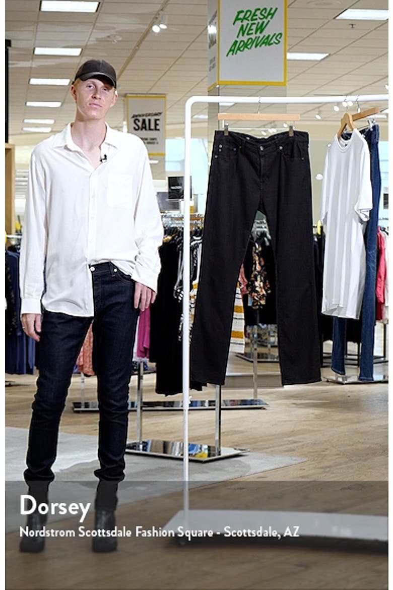Everett Slim Straight Leg Brushed Cotton Twill Pants video