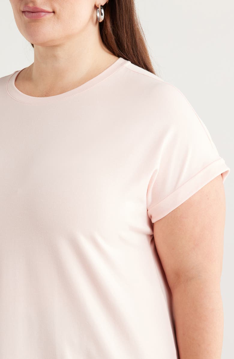 Caslon<sup
®</sup
Cuff Sleeve T-Shirt, Alternate, color, Pink Chintz