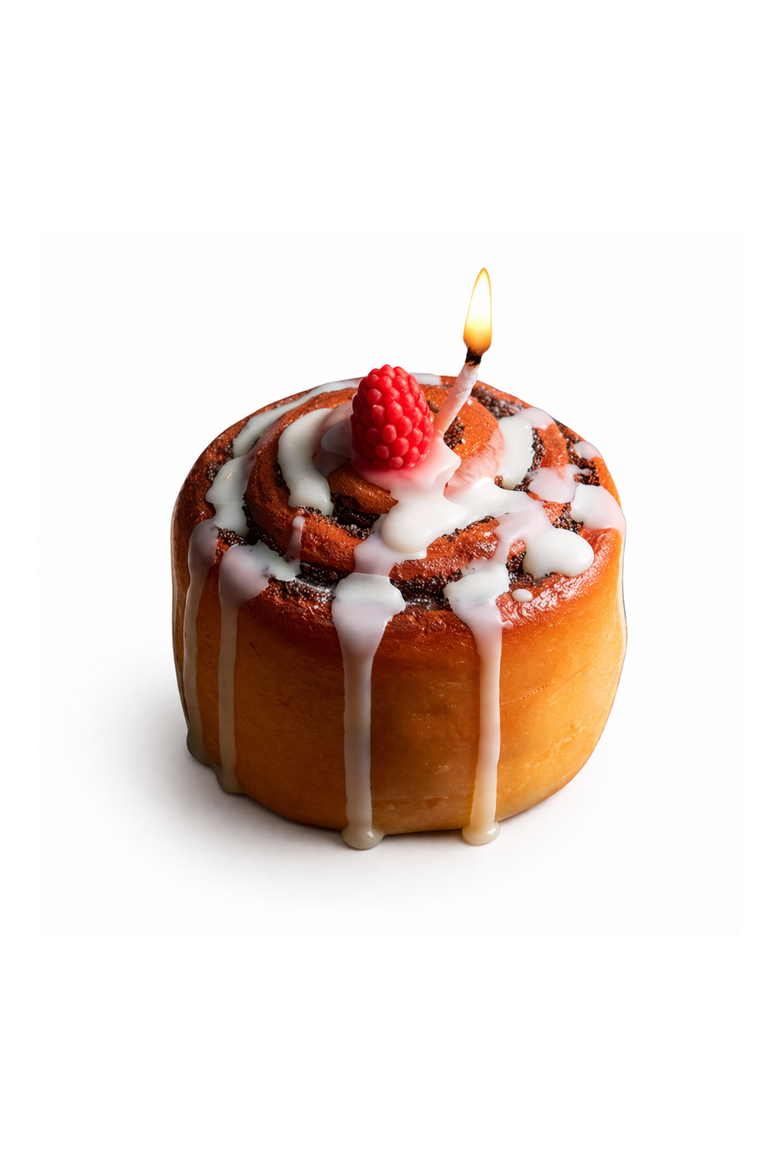 Cinnamon Roll Candle, Main, color, Cinnamon