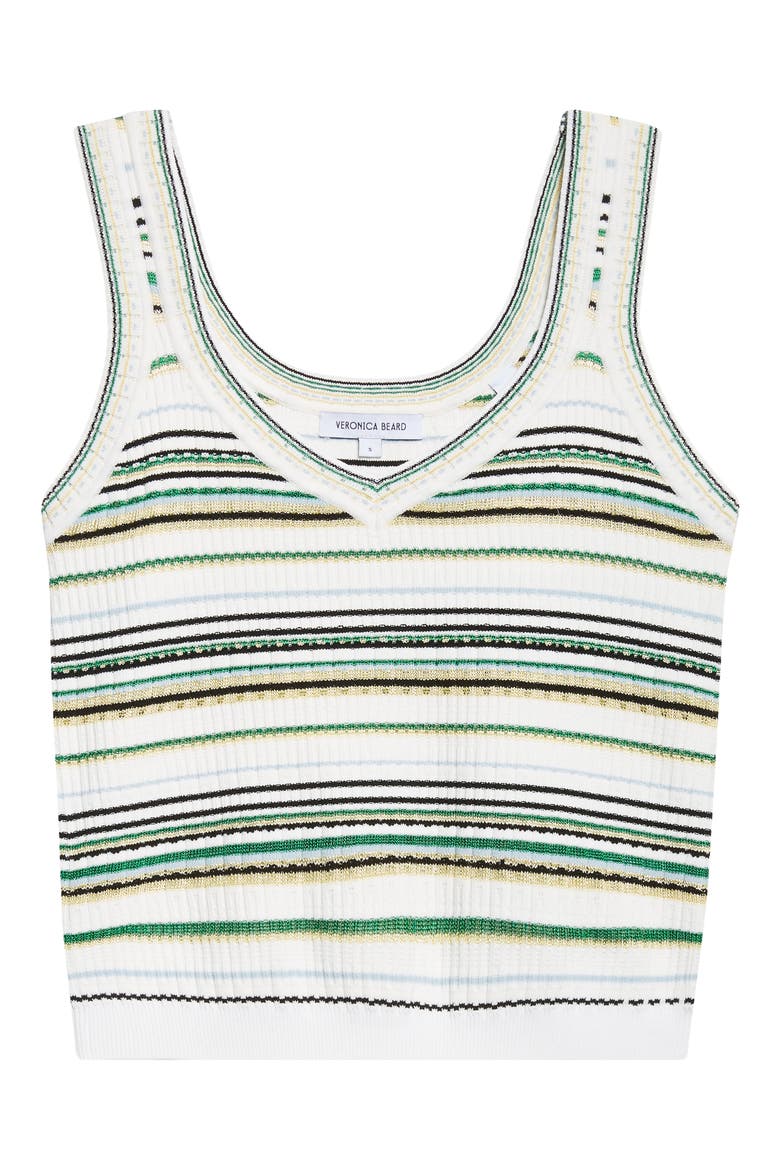 Carlin Knit Crop Tank, Alternate, color, OFF WHITE MULTI