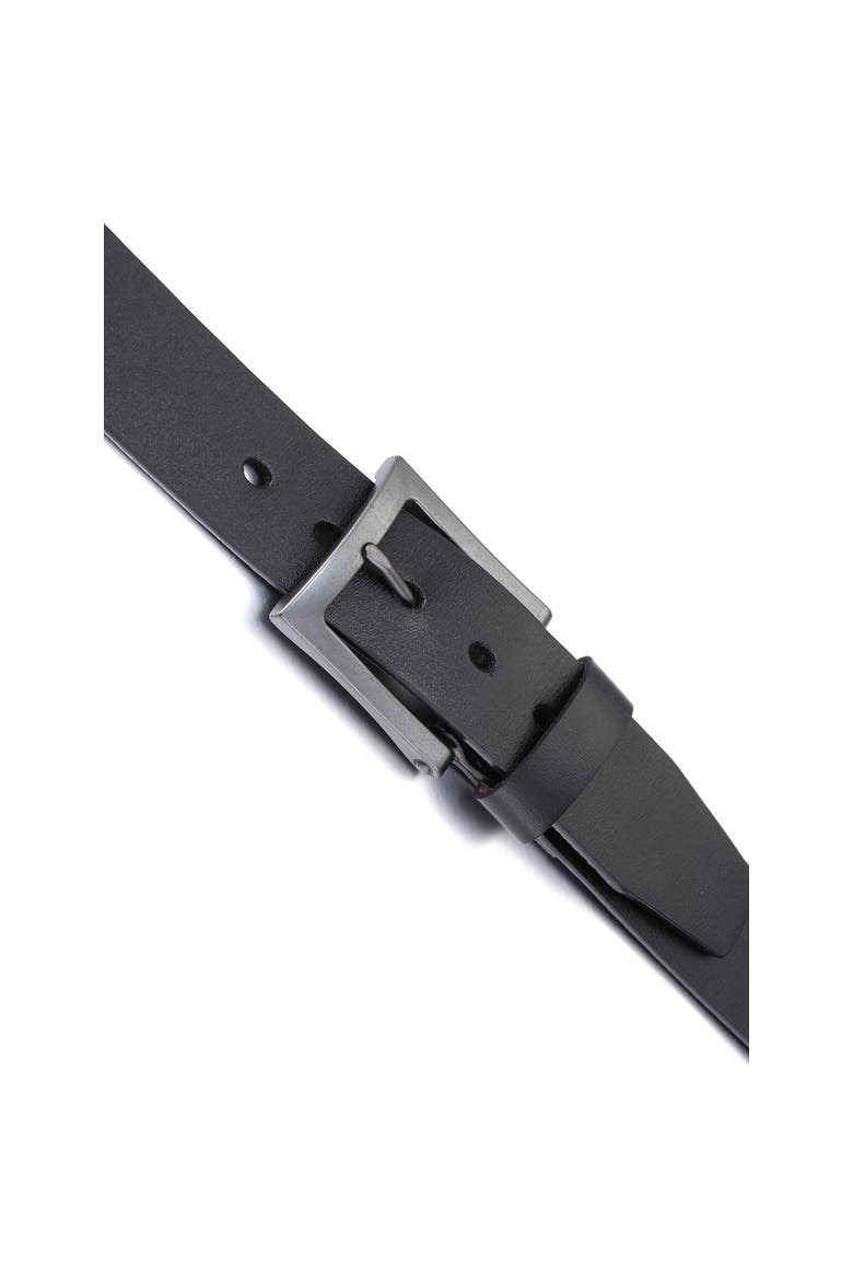 Full-Grain Leather Casual Jean Belt, Alternate, color, Deep Charcoal