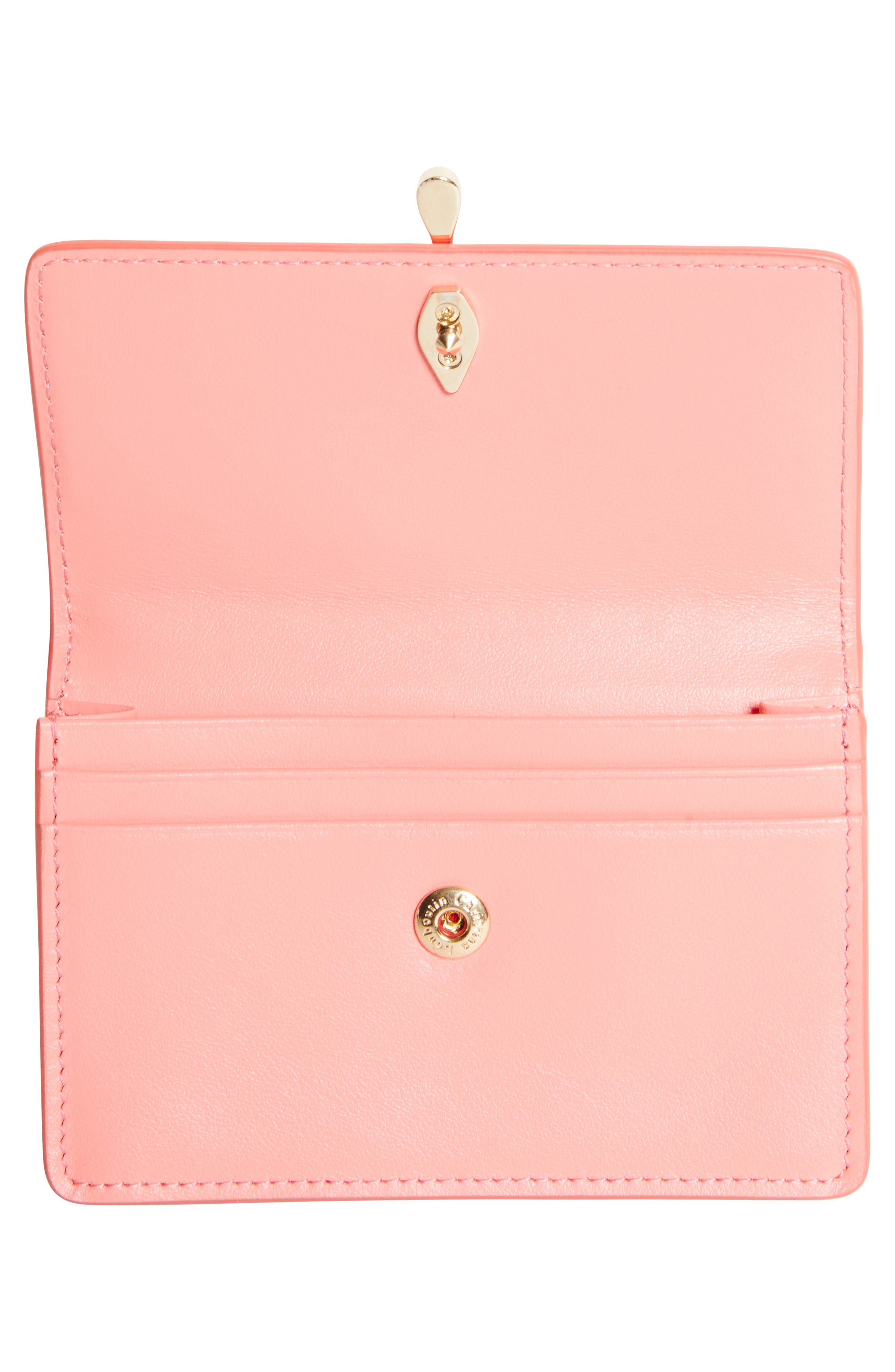 Christian Louboutin Bettina Leather Business Card Holder (Women