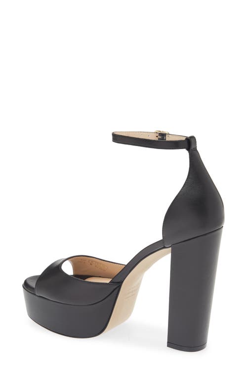 Stuart Weitzman Pamela Platform Sandal In Black