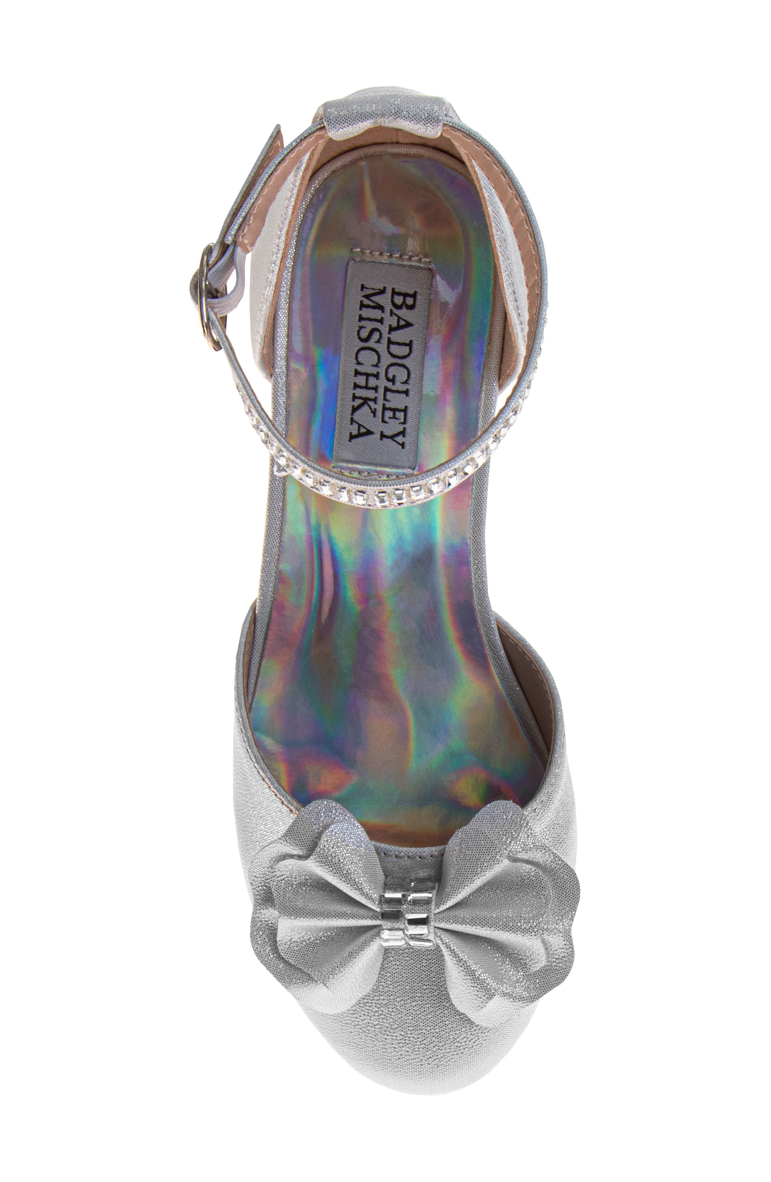 Badgley Mischka Collection Kids' Ankle Strap Pump, Alternate, color, 