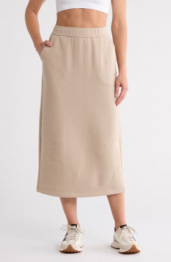 Z by Zella Feather Fleece Midi Skirt | Nordstromrack