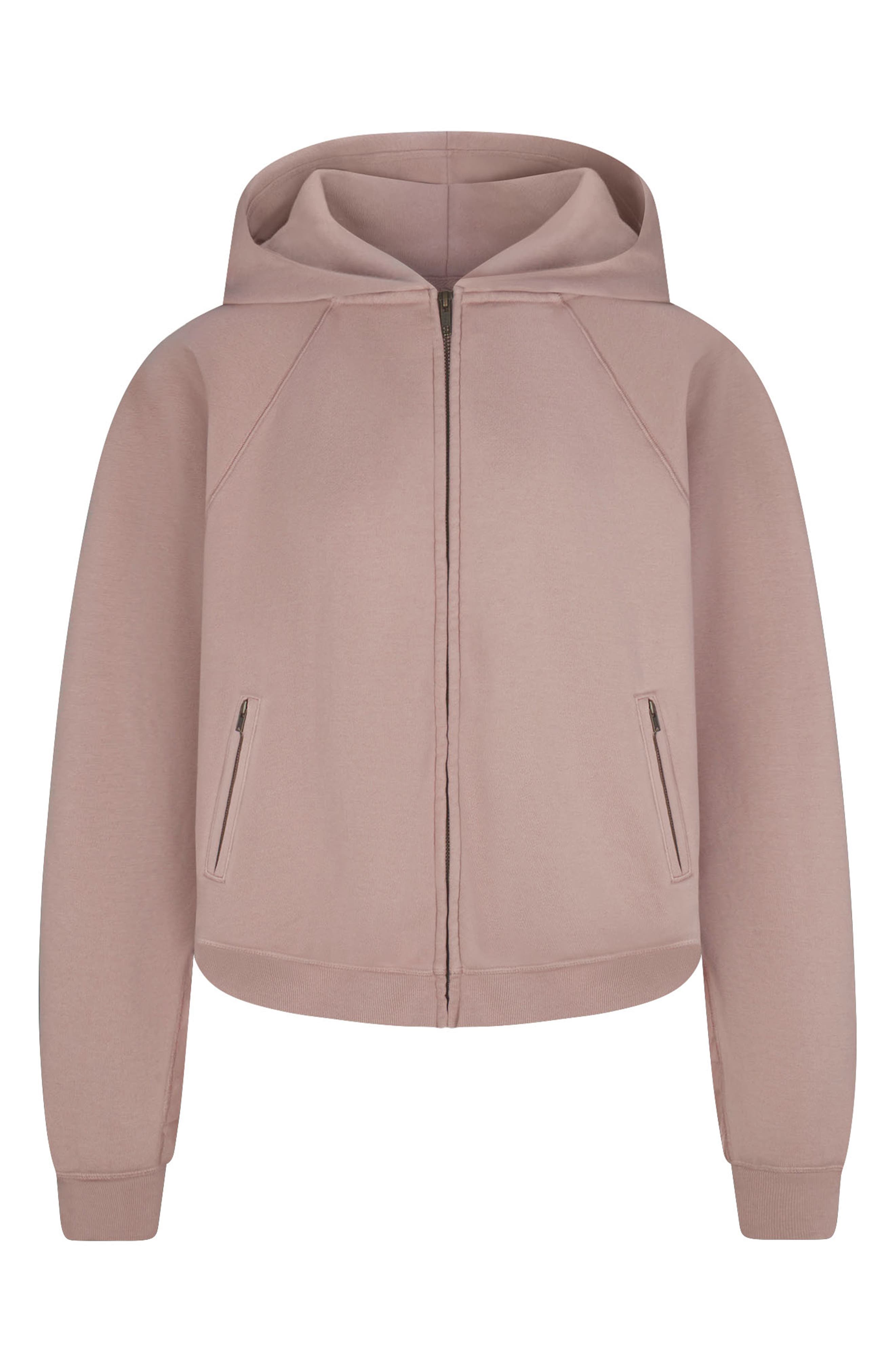 SKIMS Relaxed French Terry Zip Hoodie (Women) | Nordstrom
