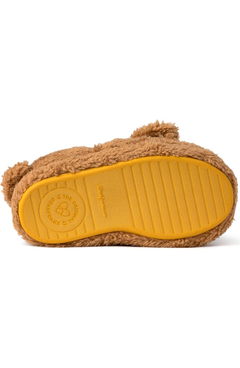 DEARFOAMS Kids' Emery Critter Closed Back Animal Slipper, Alternate, color, Tan