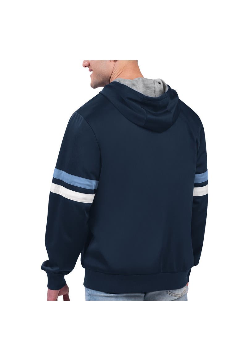 Men's G-III Sports by Carl Banks Navy Memphis Grizzlies Contender Full-Zip Hoodie Jacket, Alternate, color, Navy
