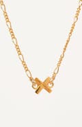 Gwen Beloti Woven X Charm Necklace