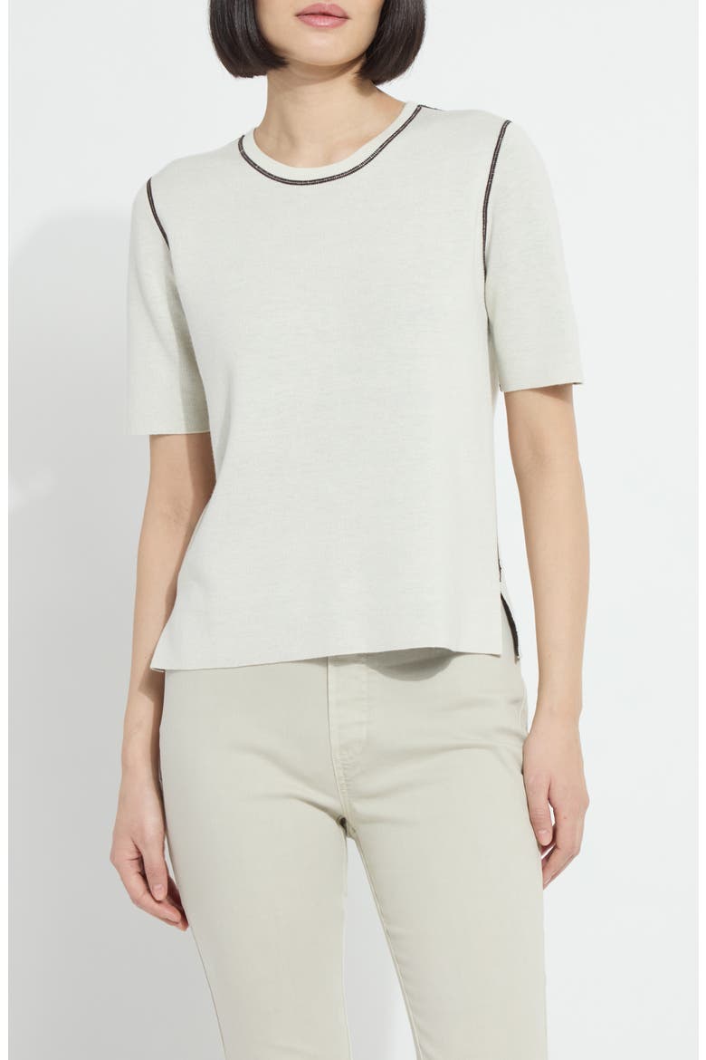 Odessa Reversible Knit T-Shirt, Main, color, REFINED TAUPE/ DOUBLE ESPRESSO
