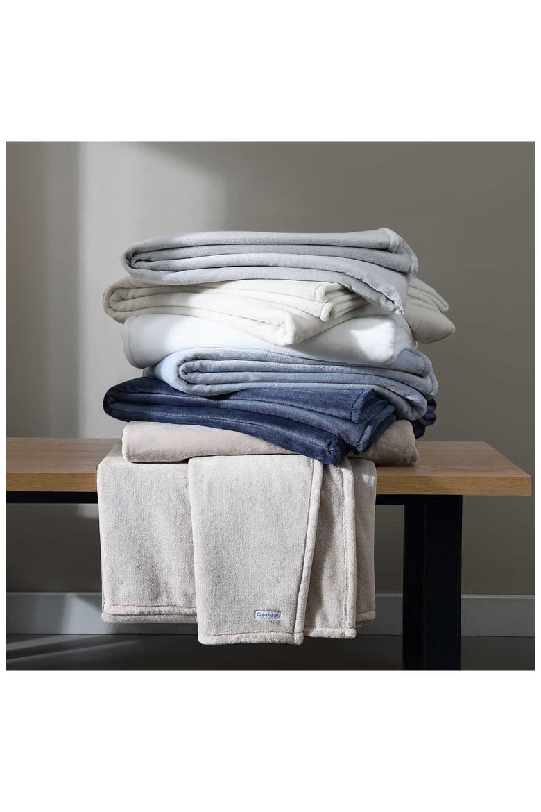 Core Plush Blanket, Alternate, color, SLATE B LUE