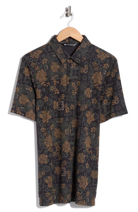 Speaking My Language Floral Polo