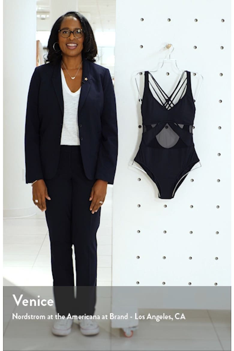 Mio Mesh Inset One-Piece Swimsuit video