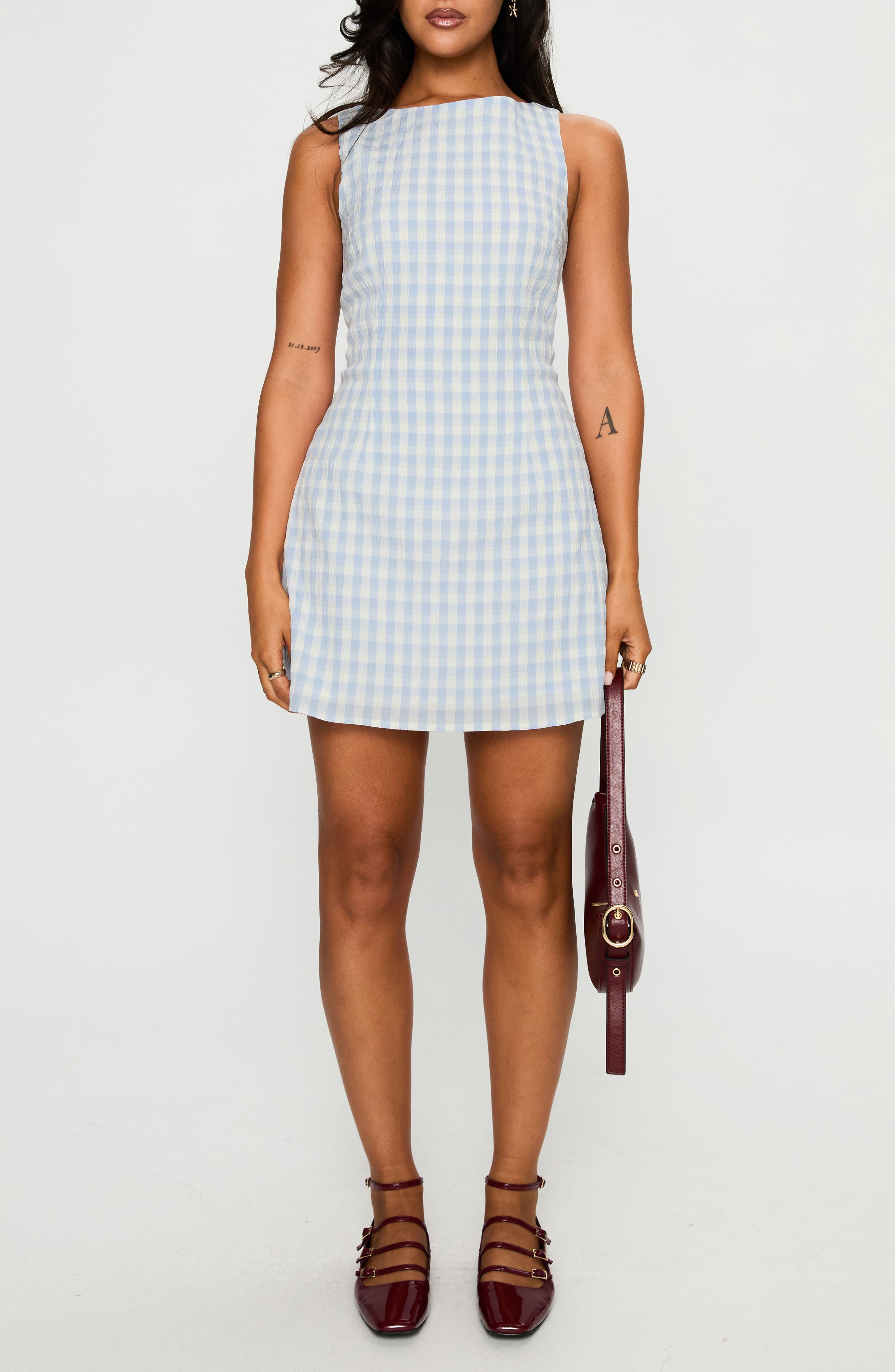 Alfalfa Check Minidress