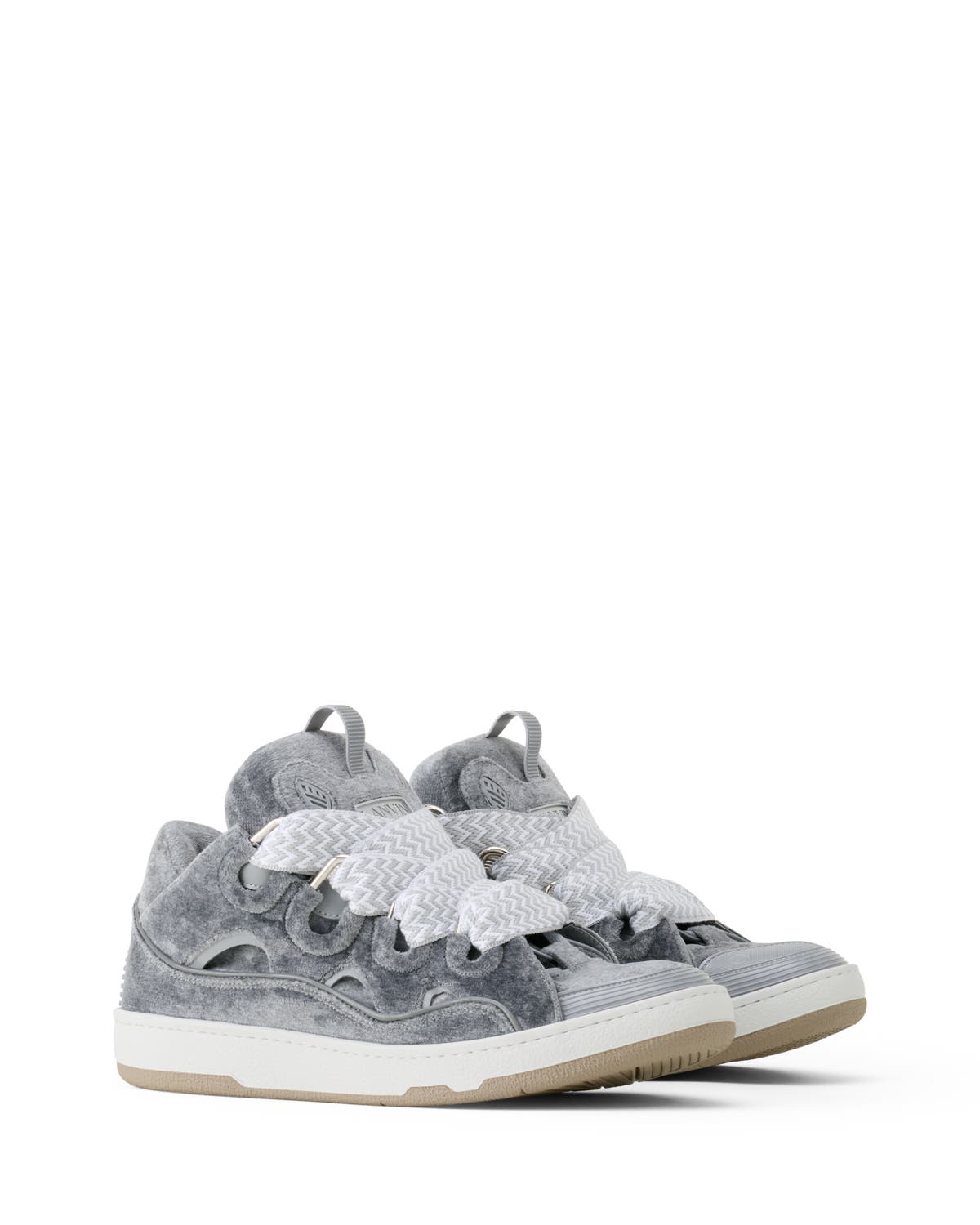 Lanvin Curb Sneakers In Jersey, Alternate, color, Grey