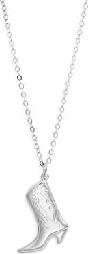 Nashelle Cowgirl Boot Pendant Necklace