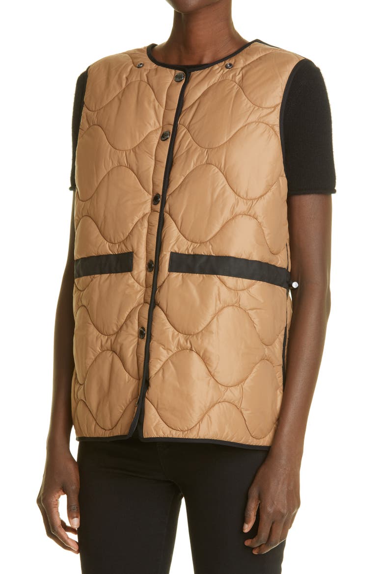Tansley Quilted Down Puffer Jacket with Removable Hood, Alternate, color, BLACK