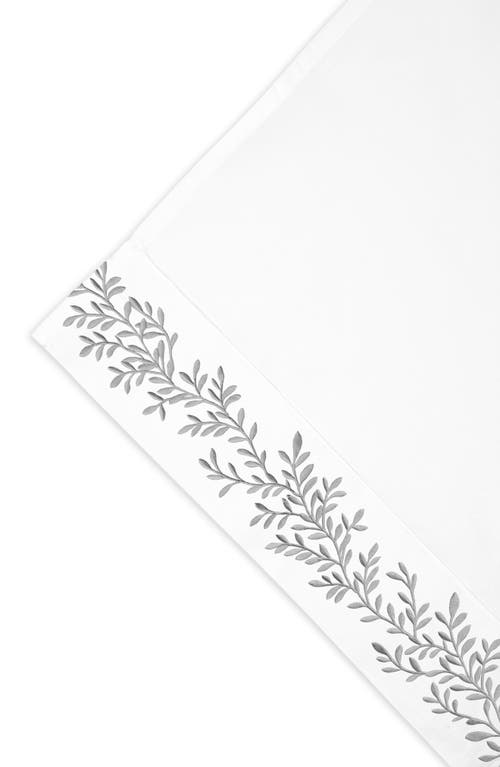 Melange Home Floral Vine 600 Thread Count Sheet Set In White
