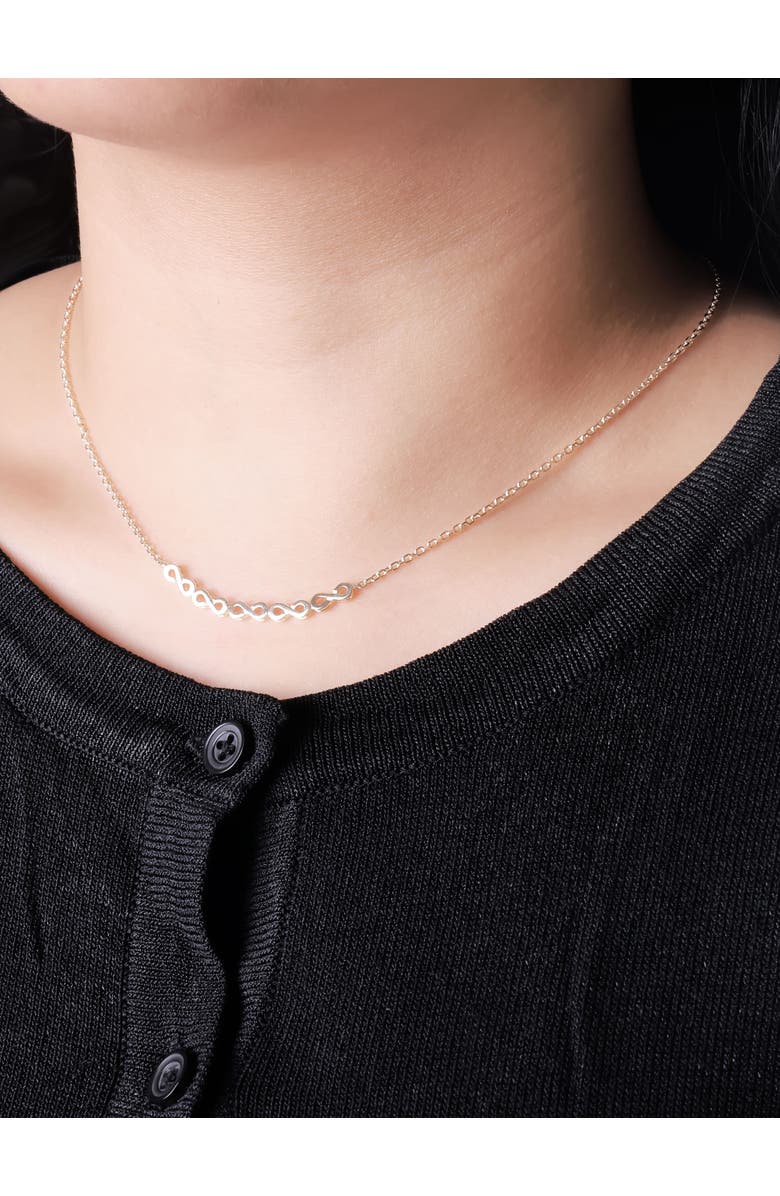 DEVATA Infinity Chain Necklace in 14K Gold, Alternate, color, Yellow Gold