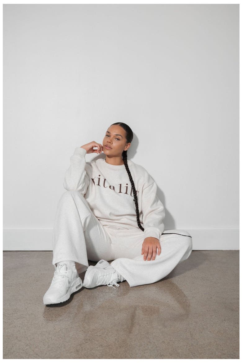 Cozy Uni Crew, Alternate, color, Oat Marl