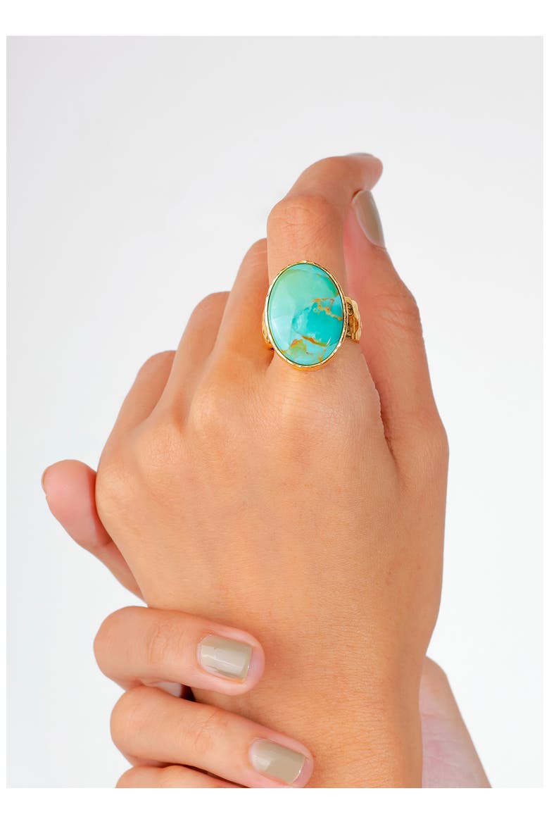 Mohave Turquoise Ring, Alternate, color, BLUE