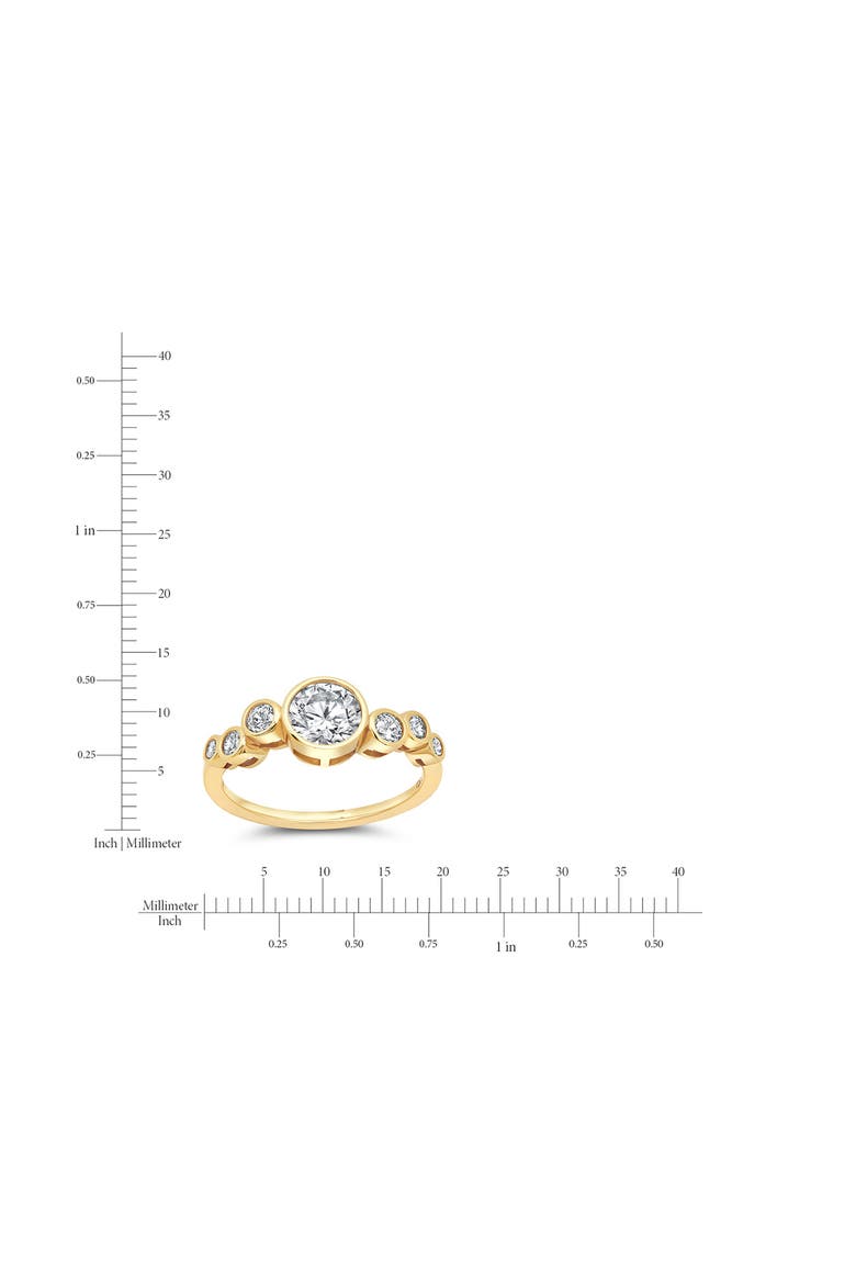 Stardust Cubic Zirconia Ring, Alternate, color, 18KYG/ CLEAR STONE