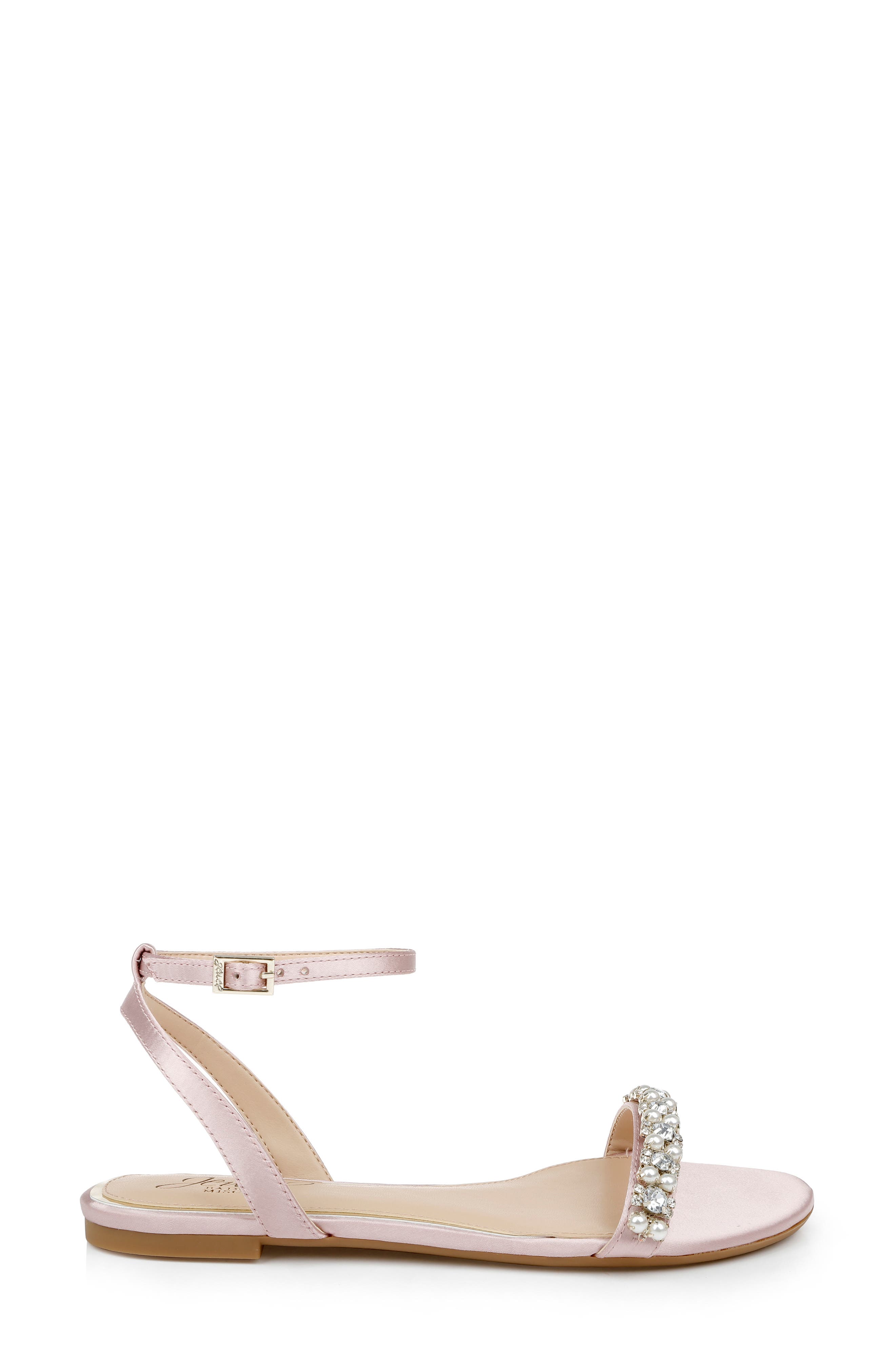 Jewel Badgley Mischka Daria Ankle Strap Sandal, Alternate, color, Pale Pink