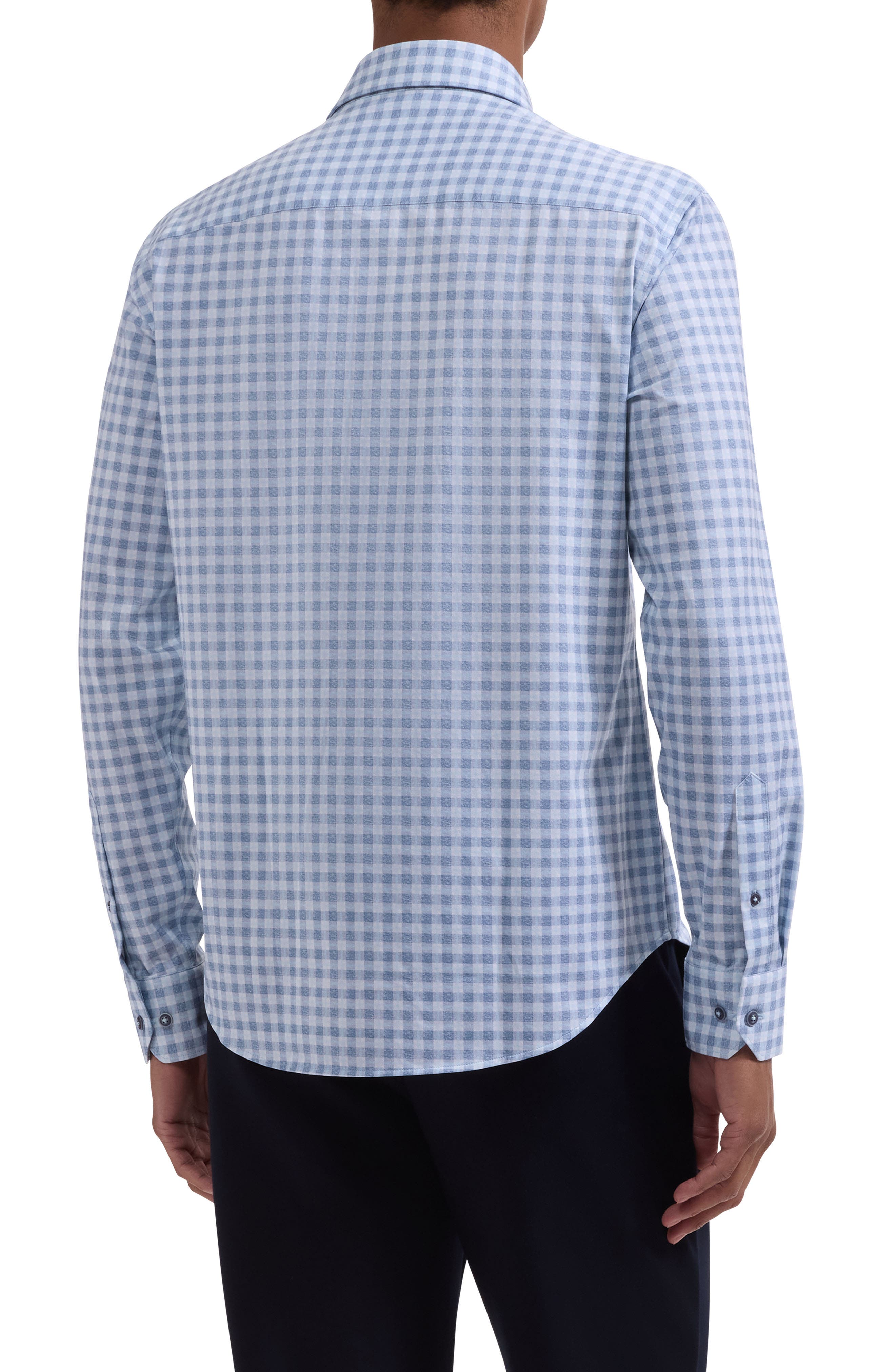 James OoohCotton Textured Gingham Check Button-Up Shirt - image 2