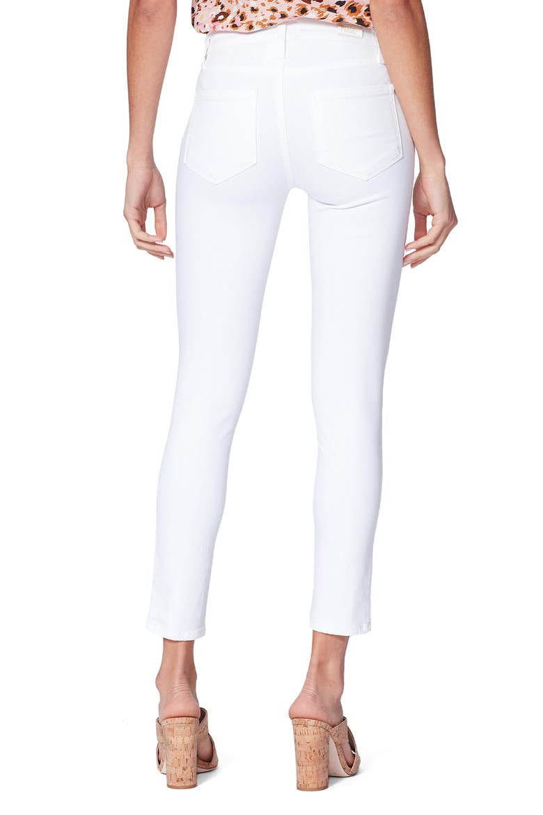 Verdugo Faux Pocket Crop Skinny Jeans, Alternate, color, VIVID WHITE