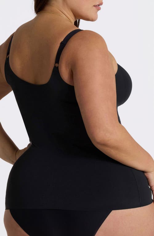 Evelyn & Bobbie Structured Scoop Shaper Camisole In Black